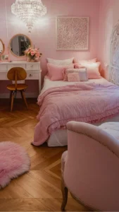 Jolie en rose : relooking rafraîchissant de la chambre