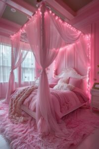 Chambre de fantaisie rose de Barbie