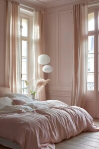 Retraite minimaliste rose pastel