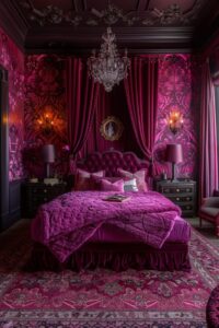 Chambre romantique à la framboise