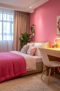 Vous envisagez d'ajouter du rose à votre chambre ? Découvrez nos 23 idées de chambres roses élégantes pour adultes. De l'élégant et sophistiqué au décalé et unique, il existe un design pour tous les goûts. Cozy, aqua et, dusty, luxe, glam, bright, bohemian, dark, light, french country, blue and, blush, dusky, modern, vintage, boho, minimalist, preppy, farmhouse, DIY.