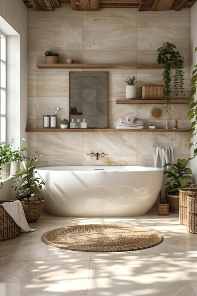 15 conseils pour une décoration de salle de bain moderne et organique 