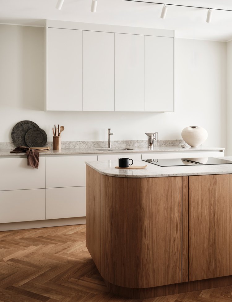 Cuisine scandinave Blanche -Design Minimaliste